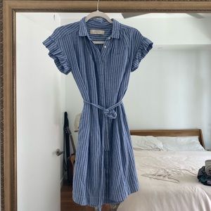PARISIAN STYLE PIN STRIPE DRESS